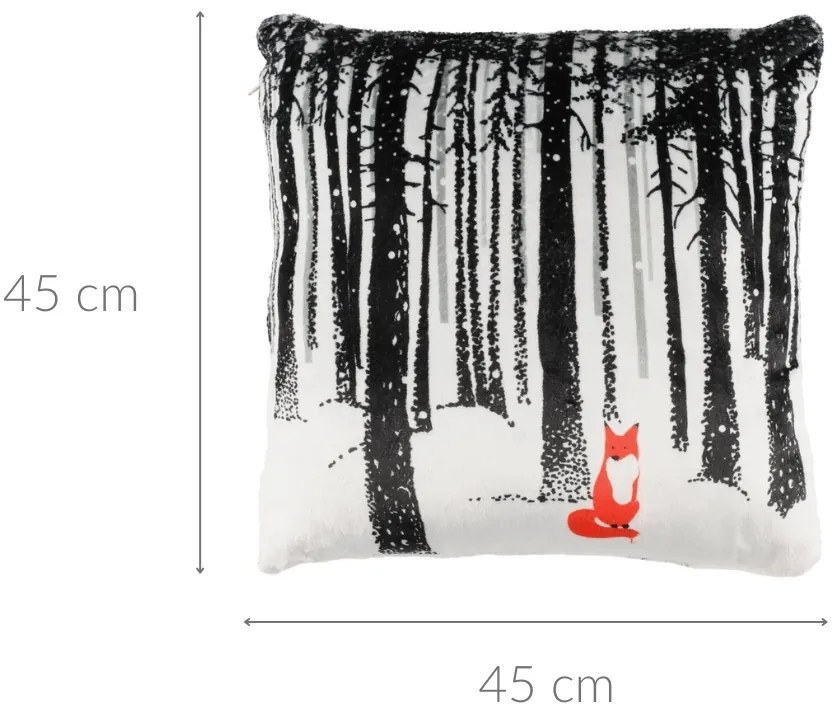 Poduszka ozdobna FOXY, 45 x 45 cm