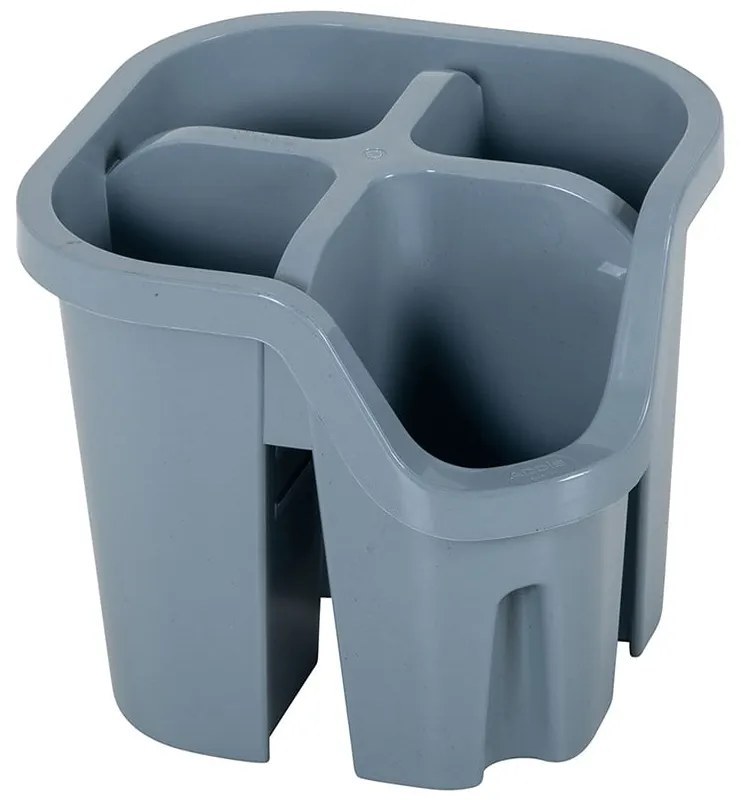 Szary ociekacz na sztućce z tworzywa z recyklingu Addis Eco Range