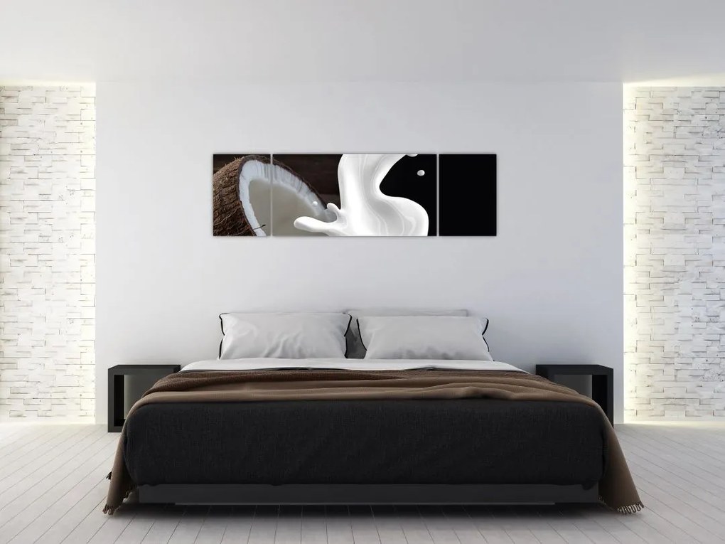 Obraz - mleko kokosowe (170x50 cm)