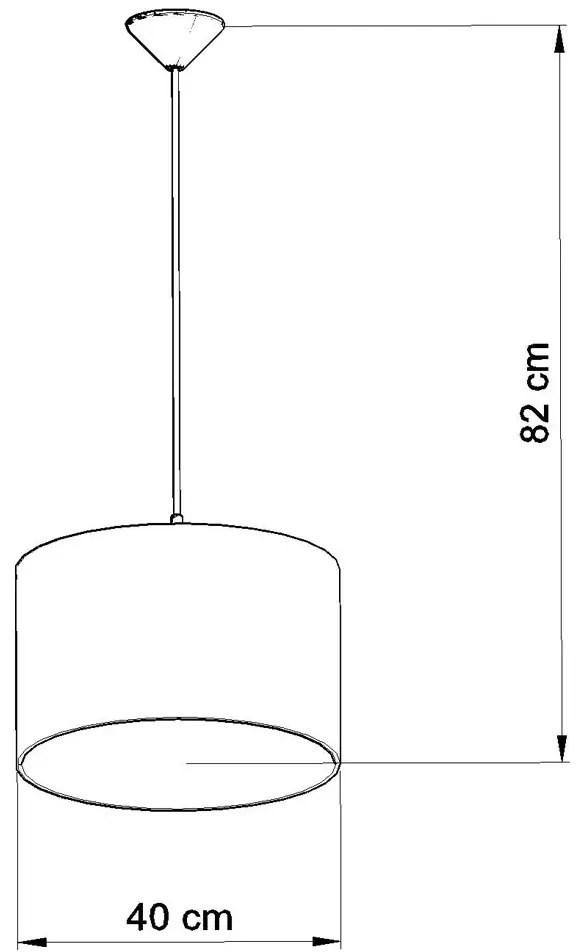 Lampa wisząca z abażurem dla fana sportu A595 D9-D41
