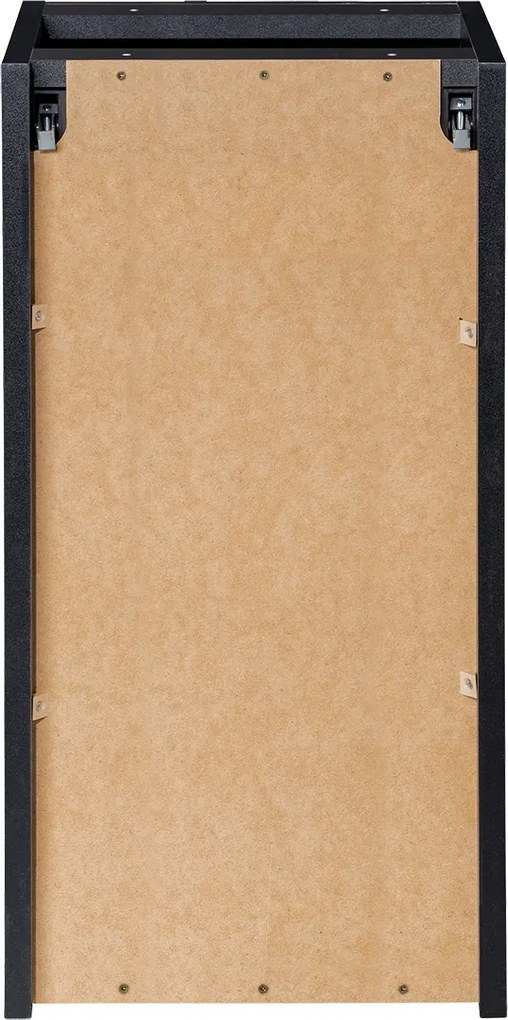 Wisząca szafka łazienkowa podblatowa Nova 30 cm, czarny mat