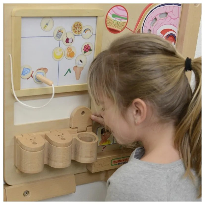 Masterkidz tablica edukacyjna zmysł węchu montessori