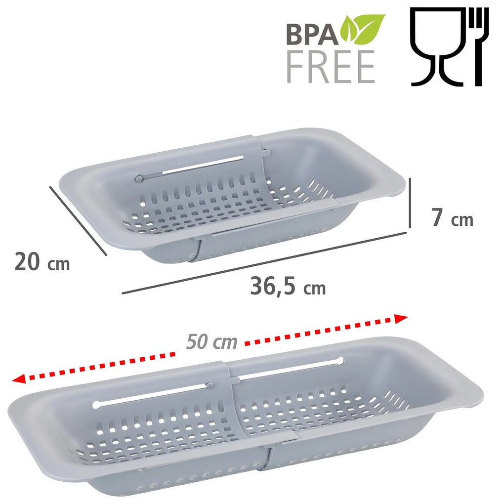 Organizer rozsuwany do zlewu SIVO, 37-50 cm, WENKO