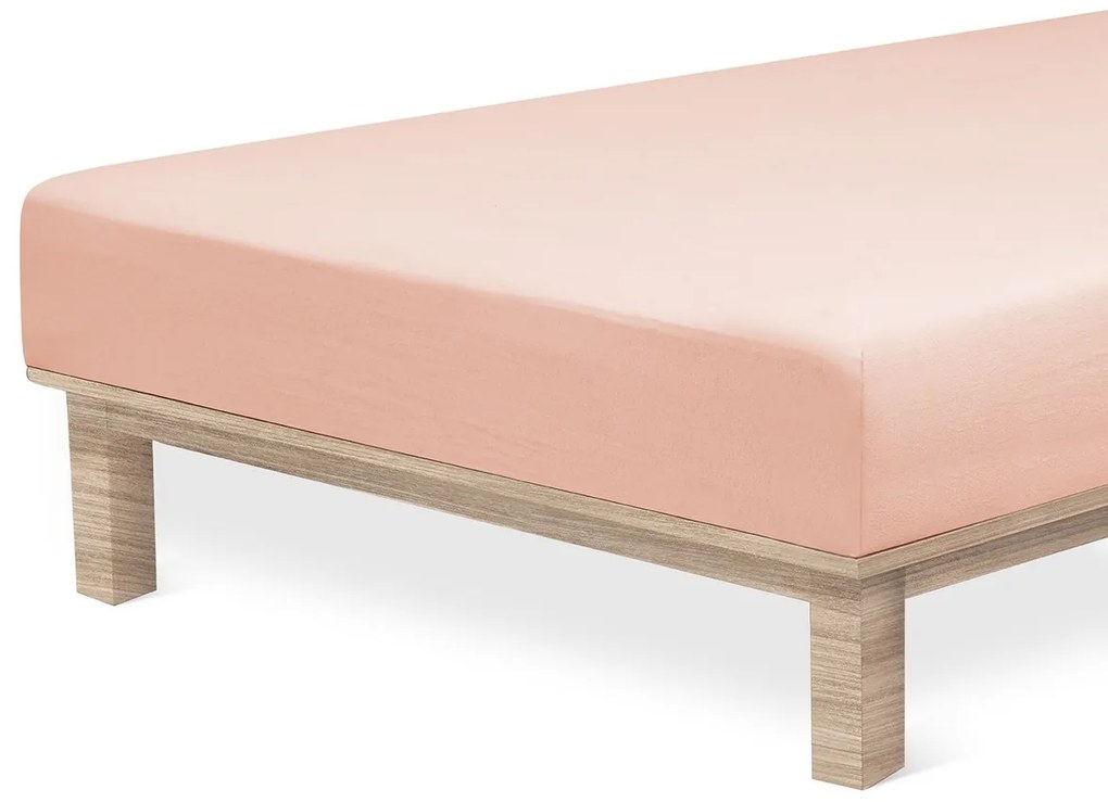 Prześcieradło 4Home Jersey Luxury pudrowy, 90 x 200 cm