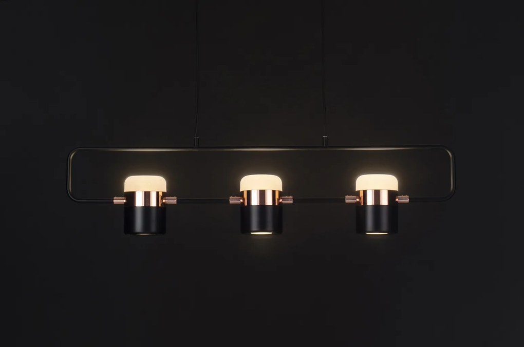 Szeroka lampa ledowa z trzema reflektorami Blink 3