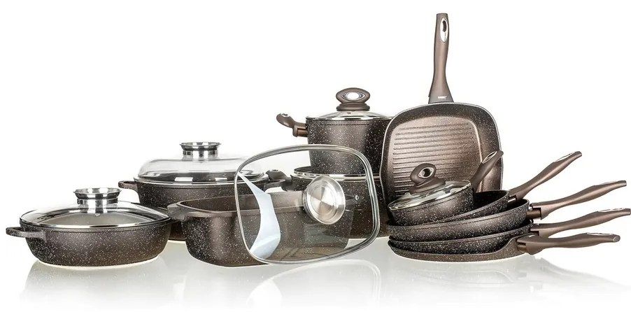 Banquet Patelnia z powierzchnią nieprzywierającą Premium Dark Brown 24 x 4,8 cm, 24 cm