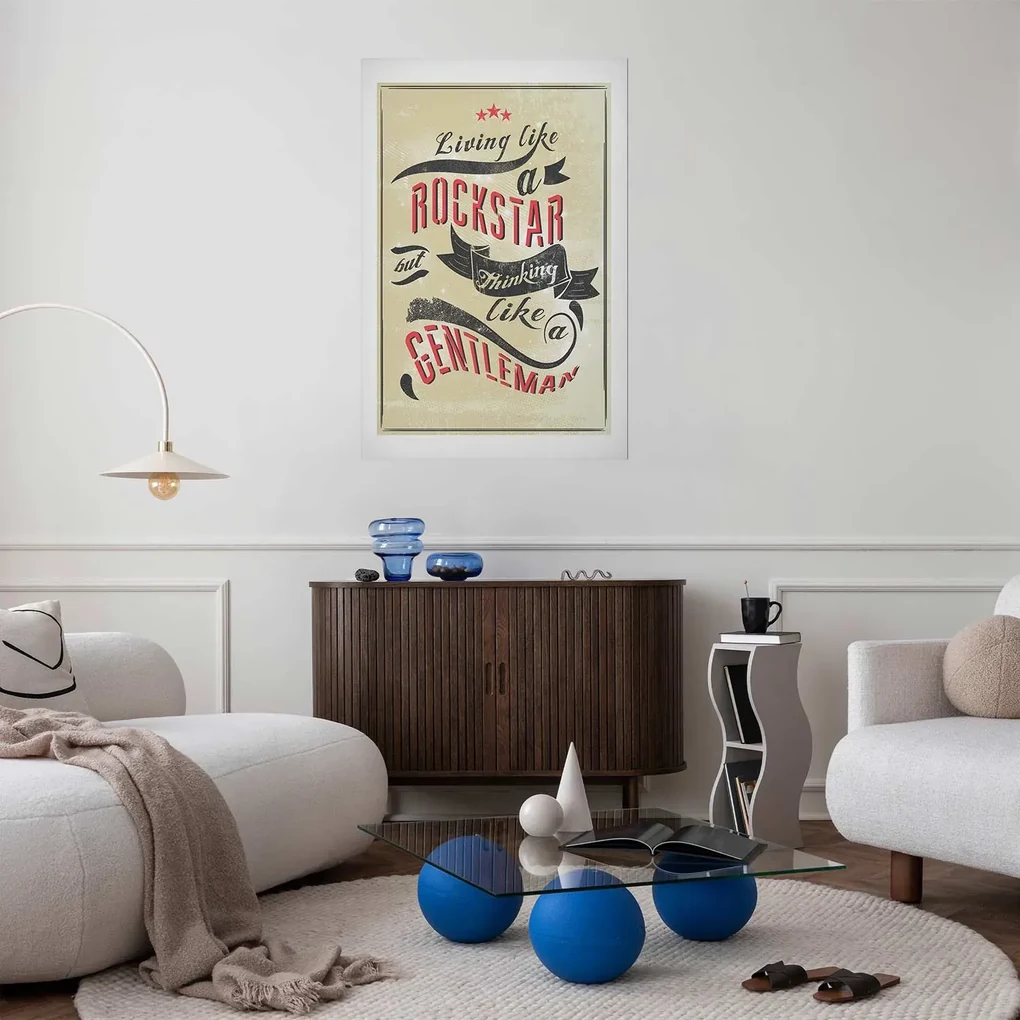 Plakat Rockstar 40x60 cm bez ramy z marginesem ARTGEIST B