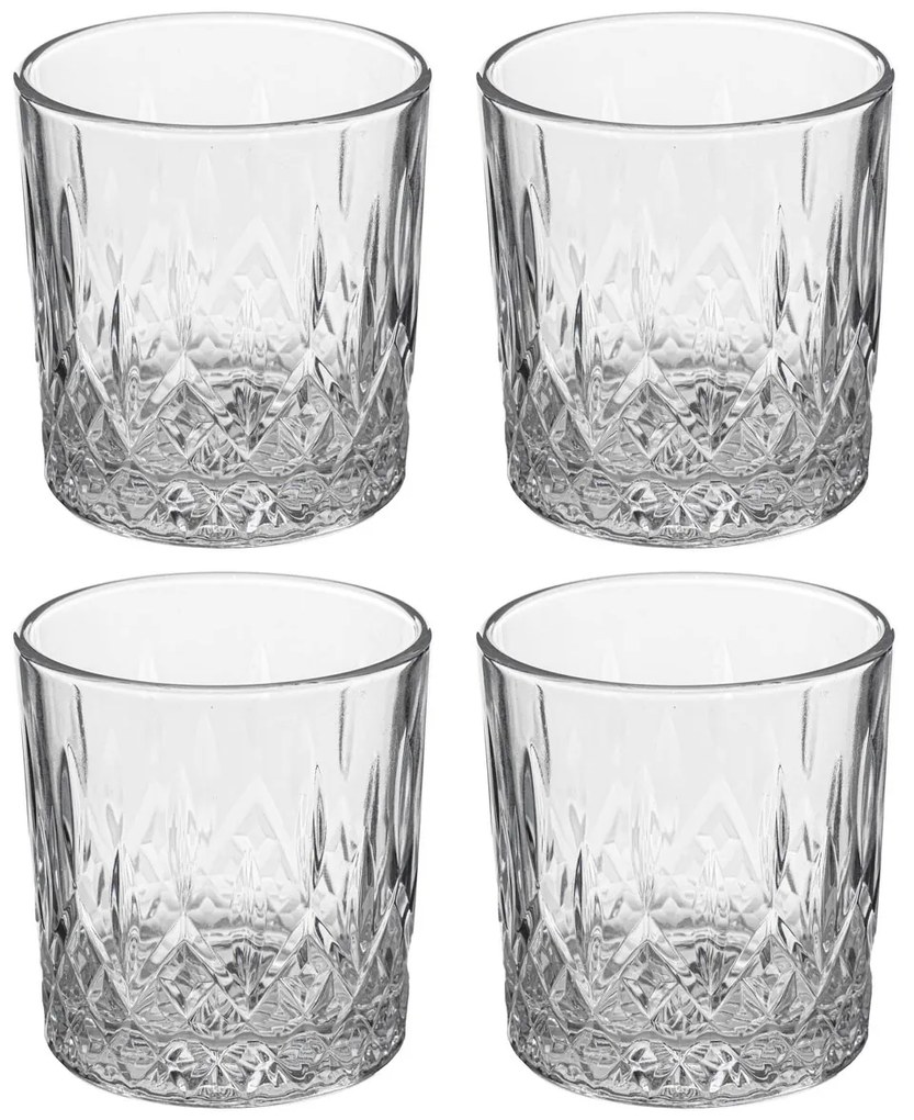 Szklanki do whisky CHARLES, 4 sztuki, 240 ml