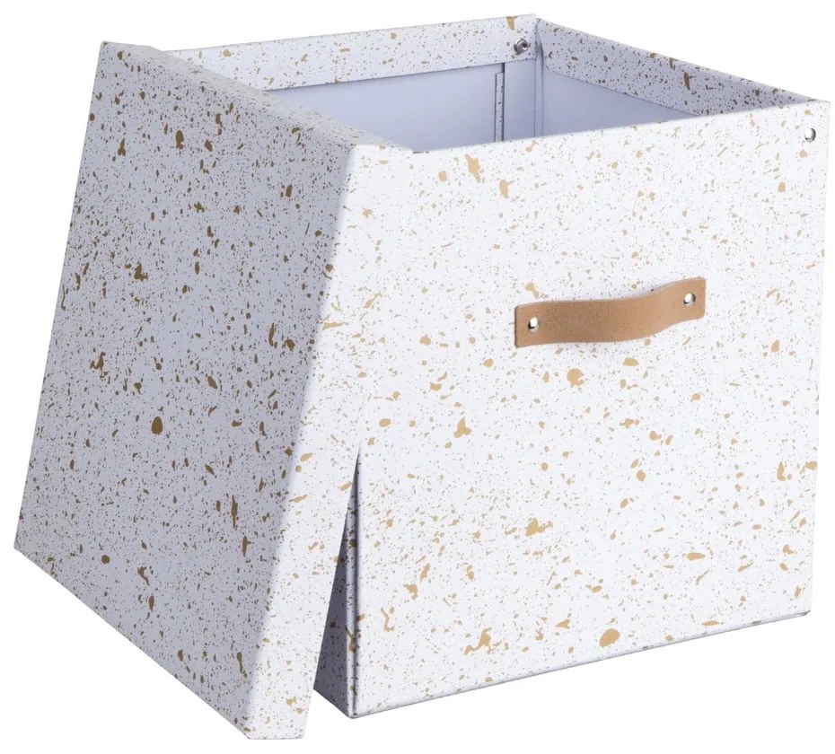 Pudełko w biało-złotym kolorze Bigso Box of Sweden Logan