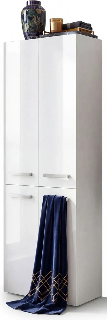 Szafka Łazienkowa Biały Połysk W4-B85