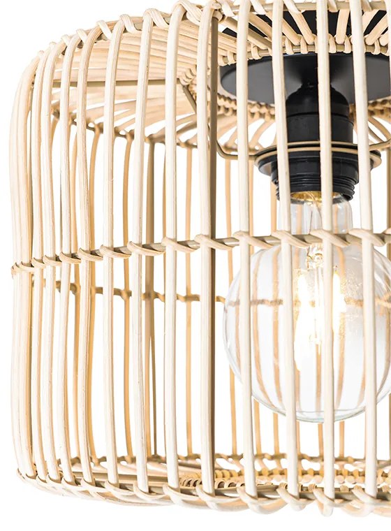 Orientalna lampa sufitowa z rattanu - MaudKolonialny Oswietlenie wewnetrzne
