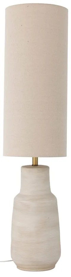 Kremowa lampa stojąca z tekstylnym kloszem (wys. 113 cm) Linetta – Bloomingville