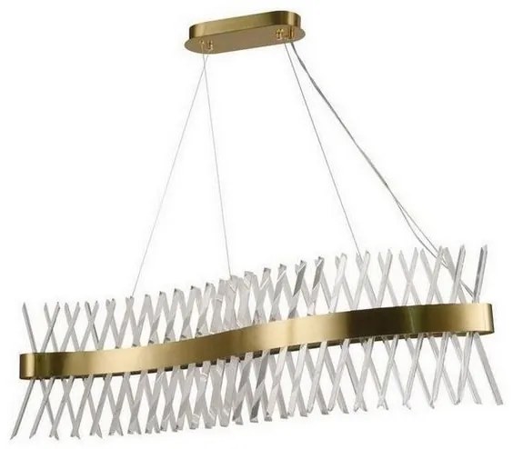 LED ściemnialny kryształowy żyrandol na linkę LED/95W/230V + DO