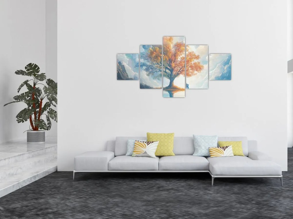 Obraz – Drzewo życia i miłości (125x70 cm)