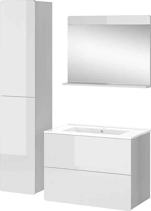 Zestaw mebli łazienkowych biały 80x46x59.3 izan
