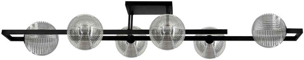 Szeroka sufitowa lampa grafitowa H4-G72