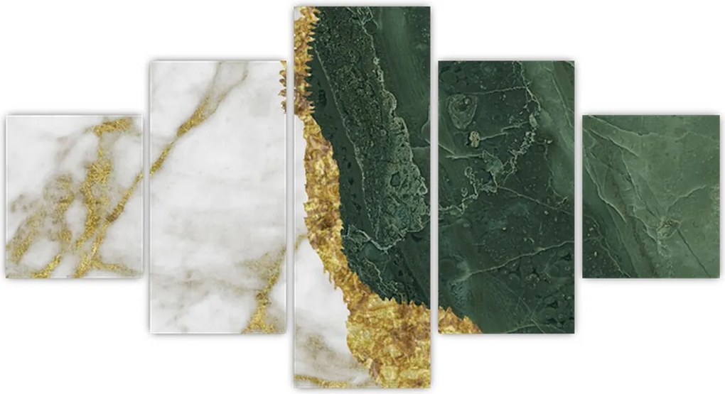 Obraz - Zielony marmur N⁰3 (125x70 cm)