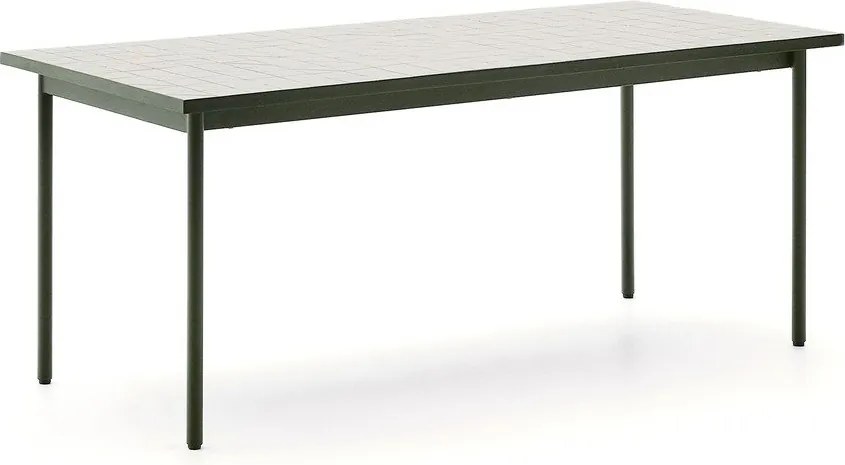 Stalowy stół ogrodowy 91x182 cm Maurina – Kave Home