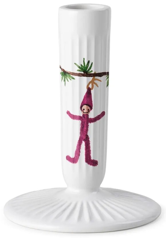 Biały ceramiczny świecznik świąteczny Kähler Design Hammershøi, ø 9,5 cm