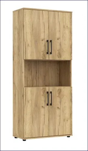 Wysoki regał na ubrania dąb craft N4-G80