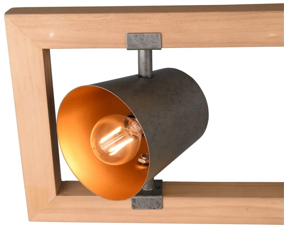 Szaro-naturalna lampa wisząca Bell – Trio