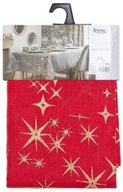 Obrus świąteczny STARS SPARK, 140 x 240 cm