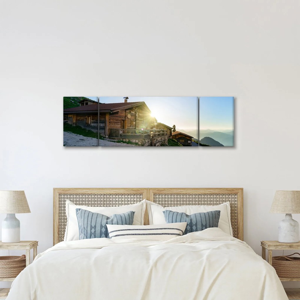 Obraz - Poranek w Alpach, Tyrol (170x50 cm)
