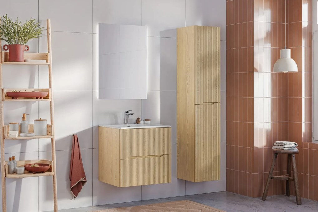 Szafka pod umywalkę NORDIC CREMONA 2S 60cm dąb cremona COMAD