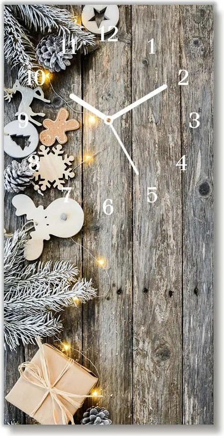 Zegar ścienny Choinka Święta Prezenty Ozdoba