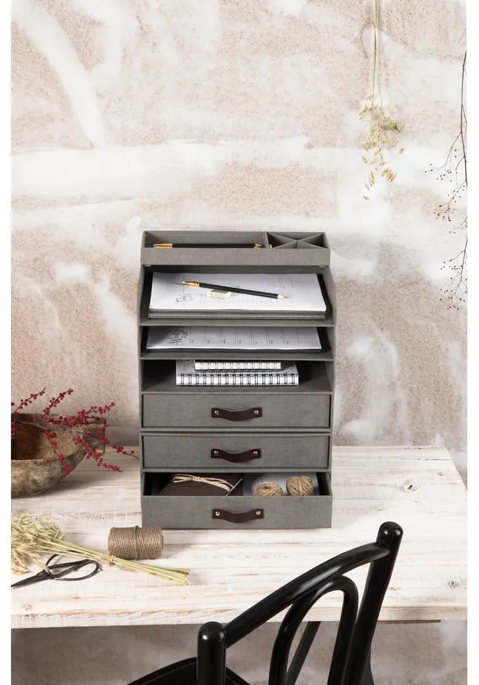Kartonowy organizer na dokumenty z szufladką Walter – Bigso Box of Sweden