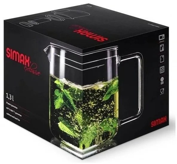 Simax Szklany czajniczek z filtrem ze stalinierdzewnej Od 1,3 l