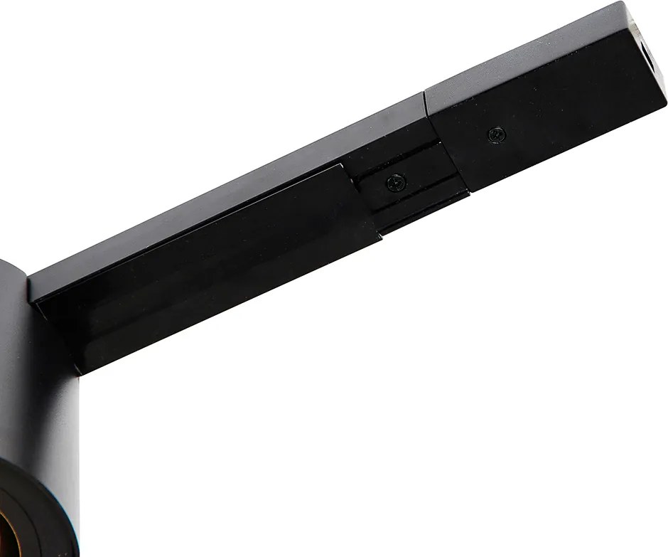 Nowoczesny system szynowy 1-fazowy z 5 reflektorami czarnymi - Rondoo Up