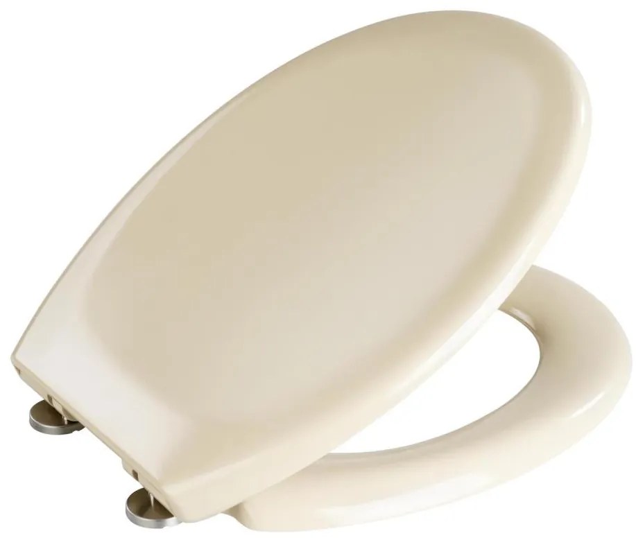 WENKO 18760100-deska sedesowa OTTANA 37,5x44,5 cm beżowa/srebrna