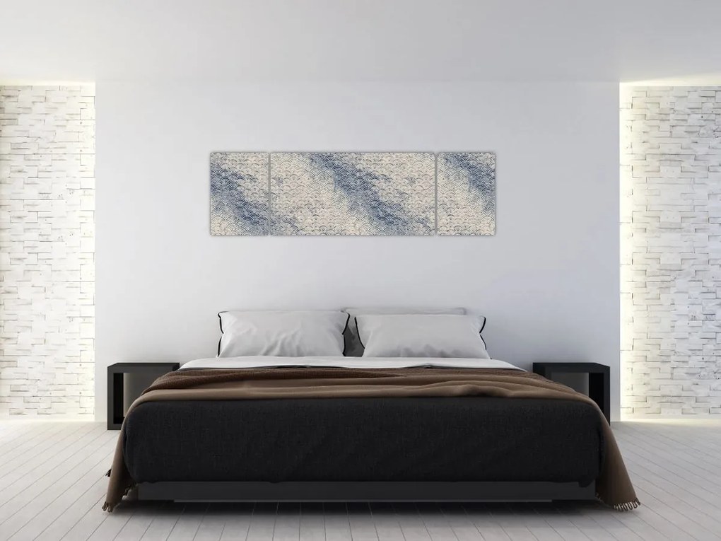 Obraz - Wzór fali (170x50 cm)