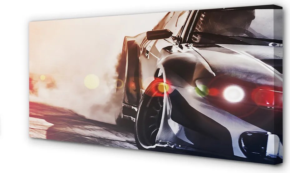 Zdjęcie na płótnie Elegancja Czarnego Auta