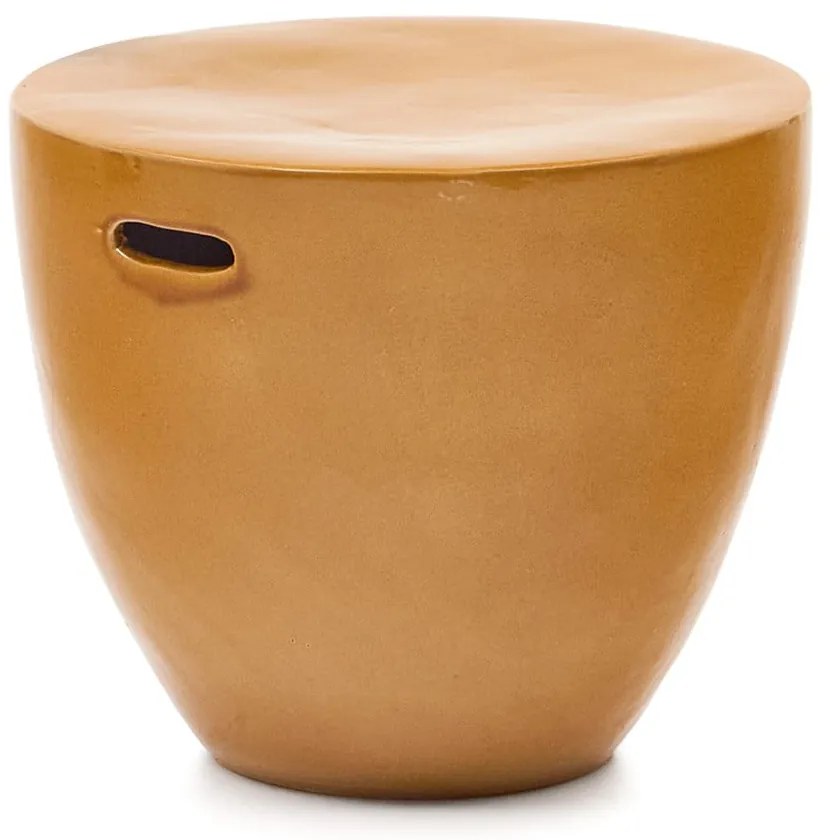 Okrągły ceramiczny stolik ogrodowy ø 46 cm Mesquida – Kave Home
