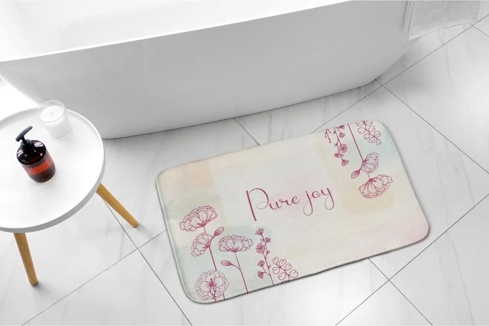 Dywanik łazienkowy Dywanik łazienkowy Kwiatowa kompozycja