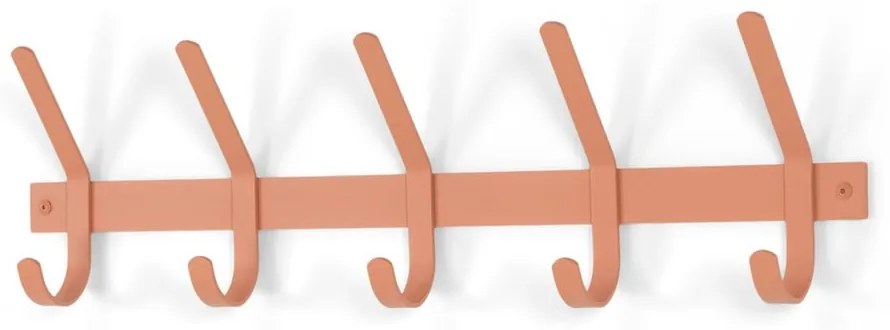 Łososiowy metalowy wieszak ścienny 70 cm Dexter – Spinder Design