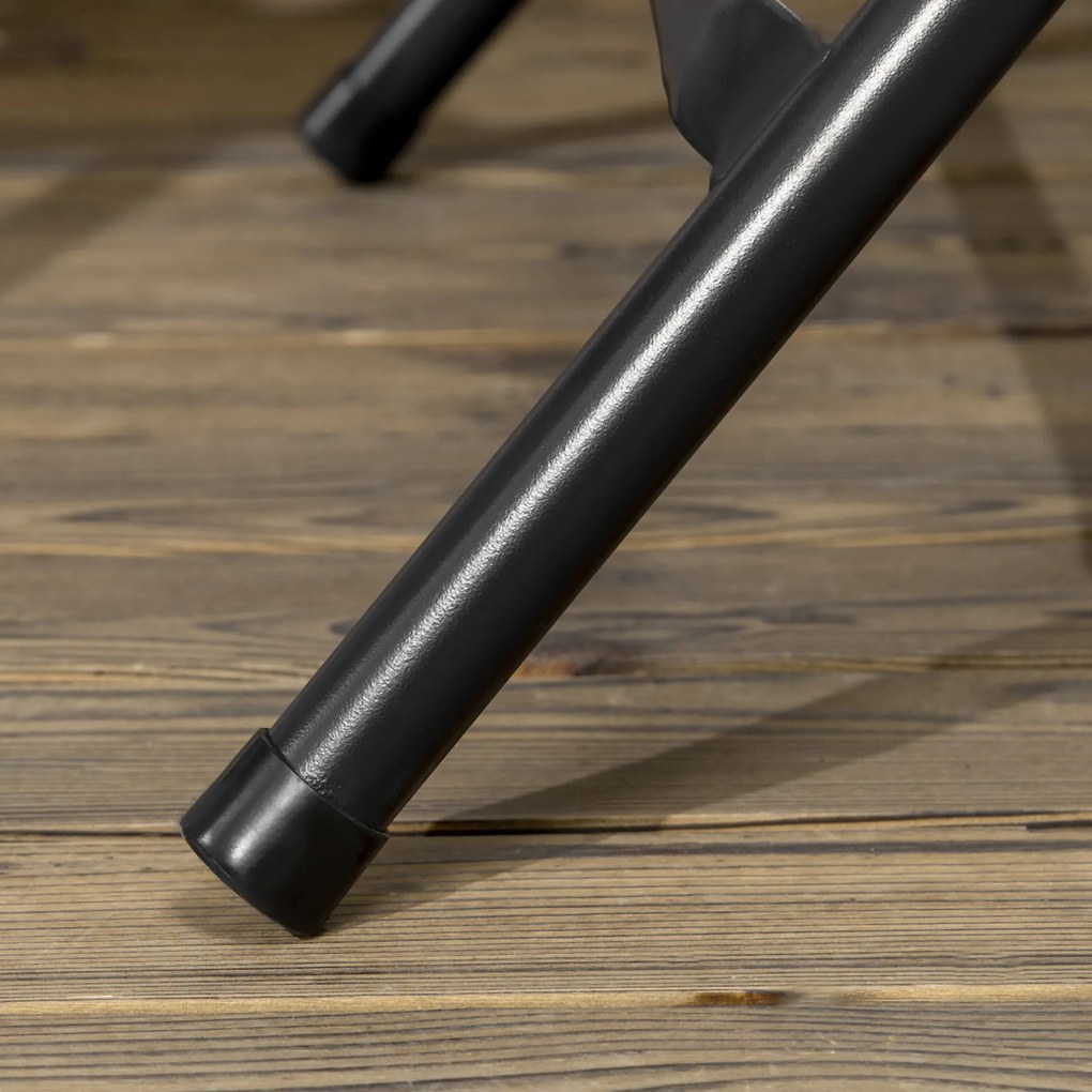 Outsunny Stół ogrodowy okrągły składany dla 4 osób efekt drewna ciemnoszary 80x80x73cm | Aosom PL