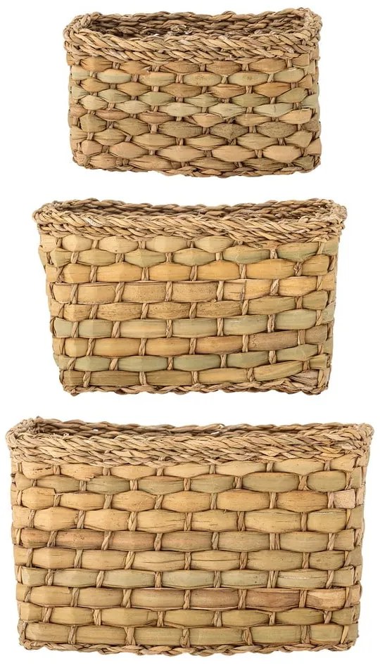 Koszyki z trawy morskiej zestaw 3 szt. 26x16x16 cm Ramon – Bloomingville