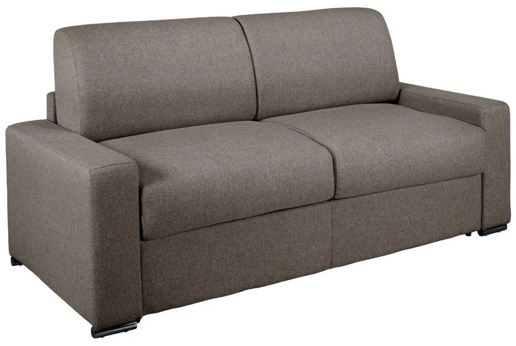 Kanapa 3-osobowa typu express -Antracytowy - Wymiary miejsca do spania: 140 cm - Materac 16 cm z pamięcią kształtu - CALITO