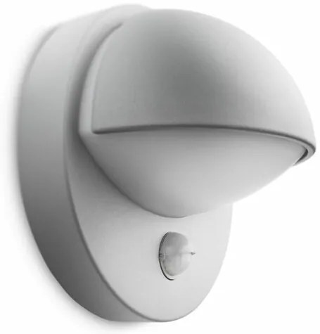 Philips 16246/87/16 Zewnętrzna lampa ścienna z czujnikiem June 19,5 cm, szary