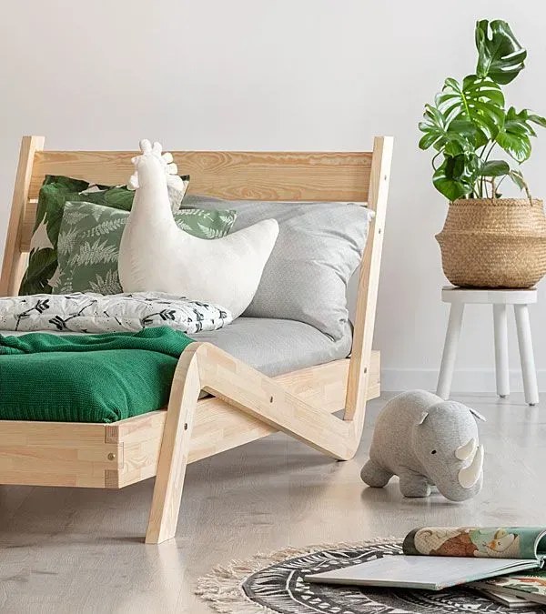 Łóżko dziecięce z zagłówkiem W5-G86