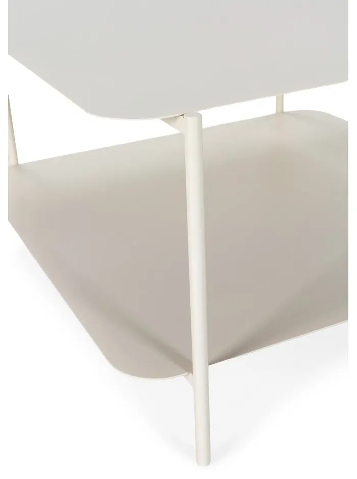Kremowy metalowy stolik 70x73 cm Beatrix – MOME