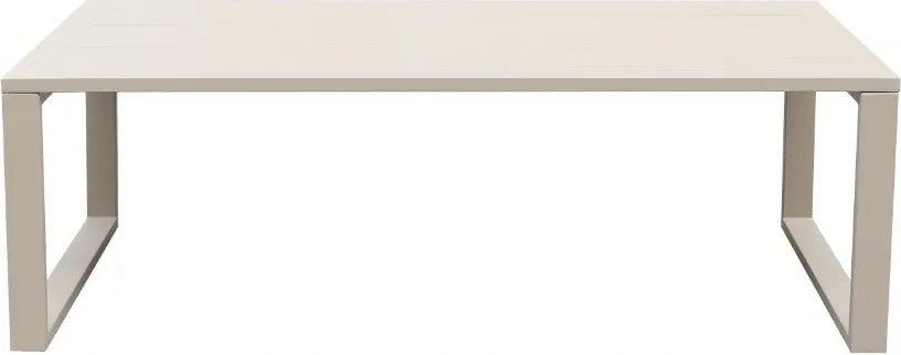 Beżowy zestaw mebli ogrodowych tarasowych 4 el. aluminiowych sofa, kanapa