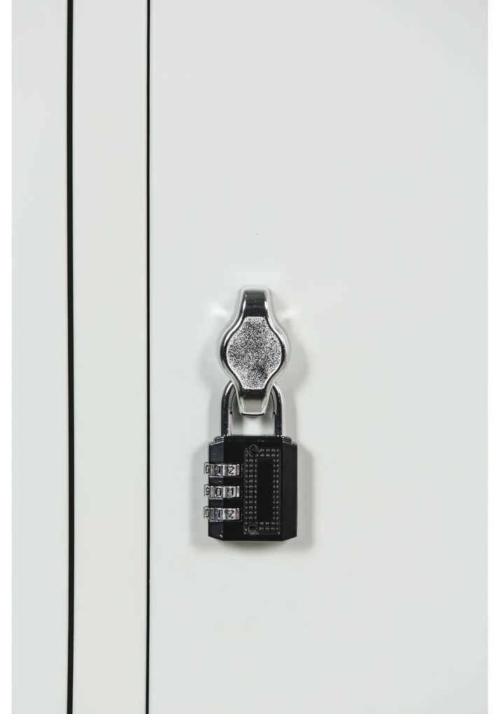 Szafka ubraniowa S1 Z, 4-drzwiowa, 1850 x 600 x 500 mm, demontaż, zamek obrotowy, drzwi ciemnoszare