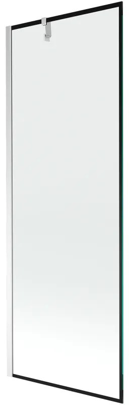 Mexen Next parawan nawannowy 1-skrzydłowy 70 x 150 cm, czarna ramka, chrom - 895-070-000-00-70-01