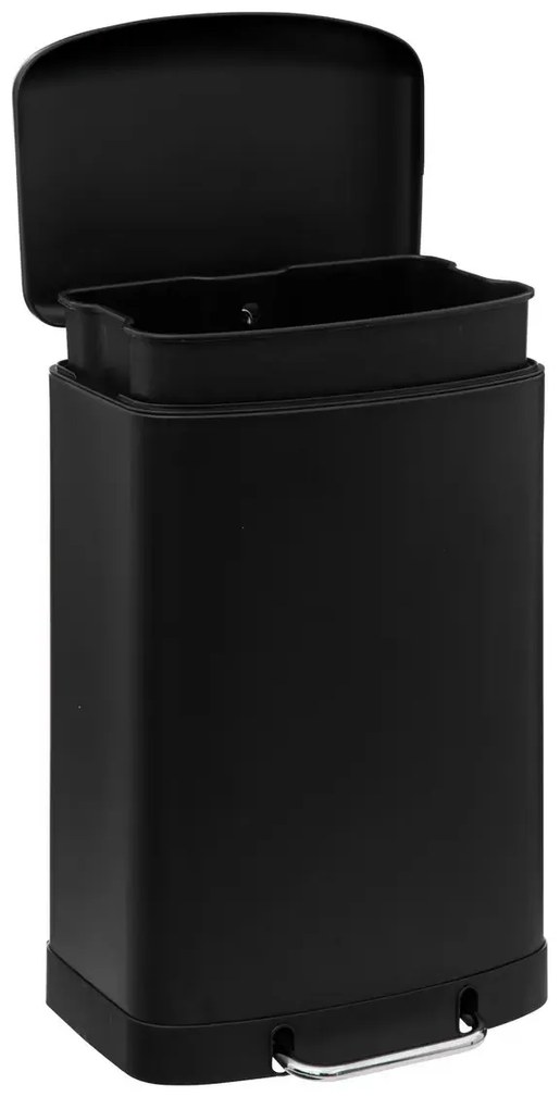 Pojemny kosz na śmieci, stal nierdzewna, 50 l