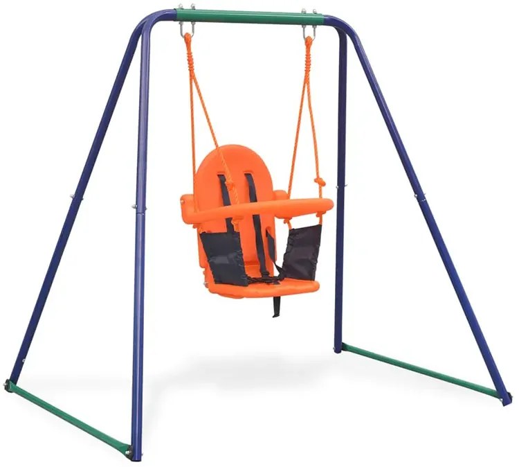 Ogrodowa huśtawka stojąca dla dzieci 2w1 E6-N78