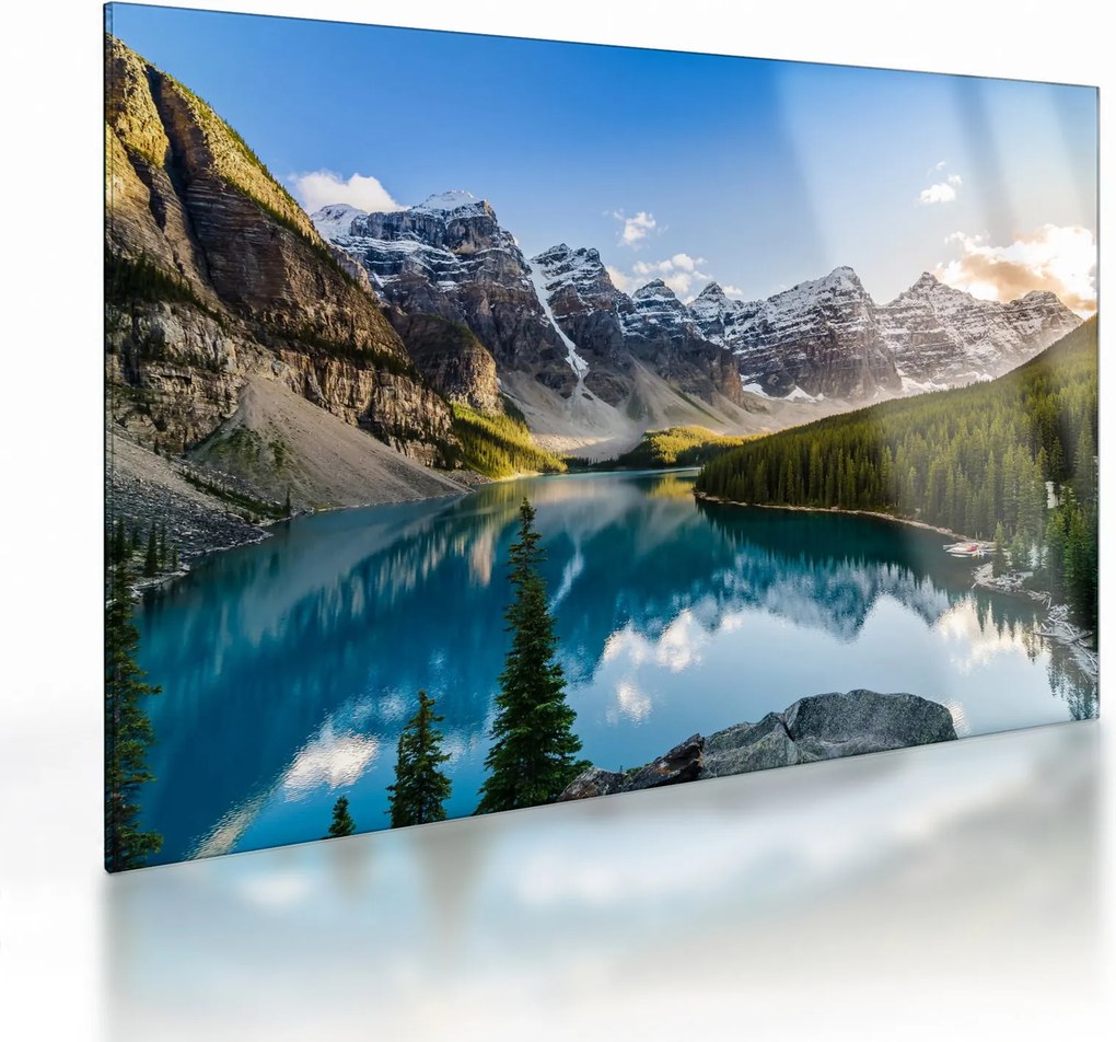 Obraz na szkle - Kanada, Park Narodowy Banff, Jezioro Moraine (70x50 cm)